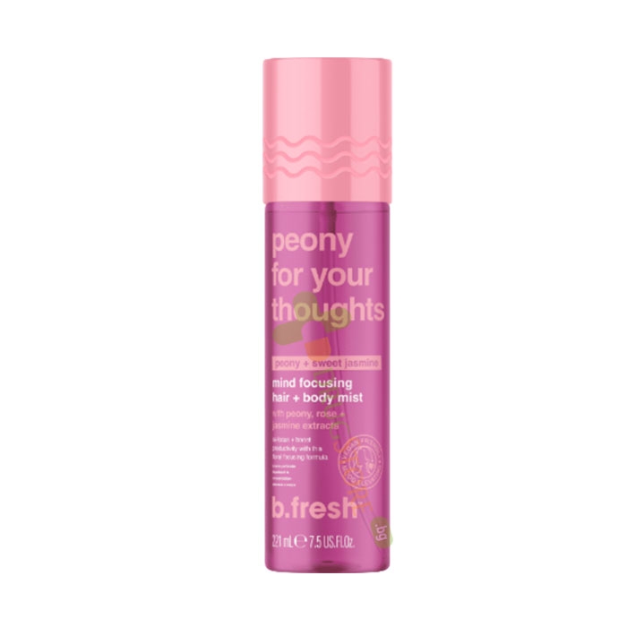 МИСТ ЗА КОСА И ТЯЛО С БОЖУР И ЖАСМИН 221 мл / B.FRESH PEONOY FOR YOUR THOUGHTS MIND HAIR + BODY MIST