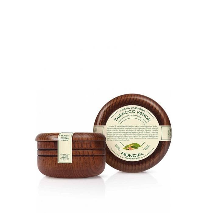 КРЕМ ЗА БРЪСНЕНЕ С АРОМАТ НА ЗЕЛЕН ТЮТЮН 140 мл. / MONDIAL GREEN TOBACCO SHAVING CREAM