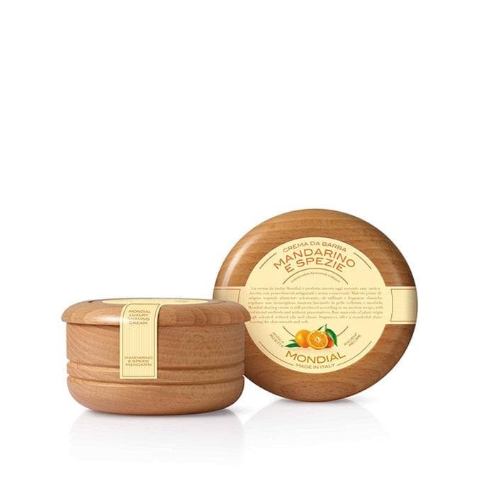 КРЕМ ЗА БРЪСНЕНЕ С АРОМАТ НА МАНДАРИНА И ПОДПРАВКИ 140 мл. / MONDIAL MANDARIN AND SPICE SHAVING CREAM