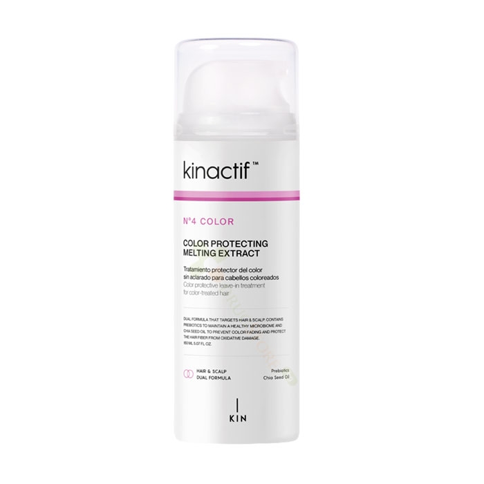 МУЛТИФУНКЦИОНАЛЕН ЕКСТРАКТ ЗА БОЯДИСАНА КОСА KINACTIF № 4 COLOR 150 мл / KIN COSMETICS KINACTIF № 4 COLOR PROTECTING MILTING EXTRACT