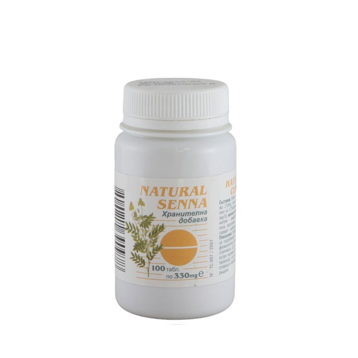 НАТУРАЛ СЕНА таблетки 100 броя / PANACEA NATURAL SENNA