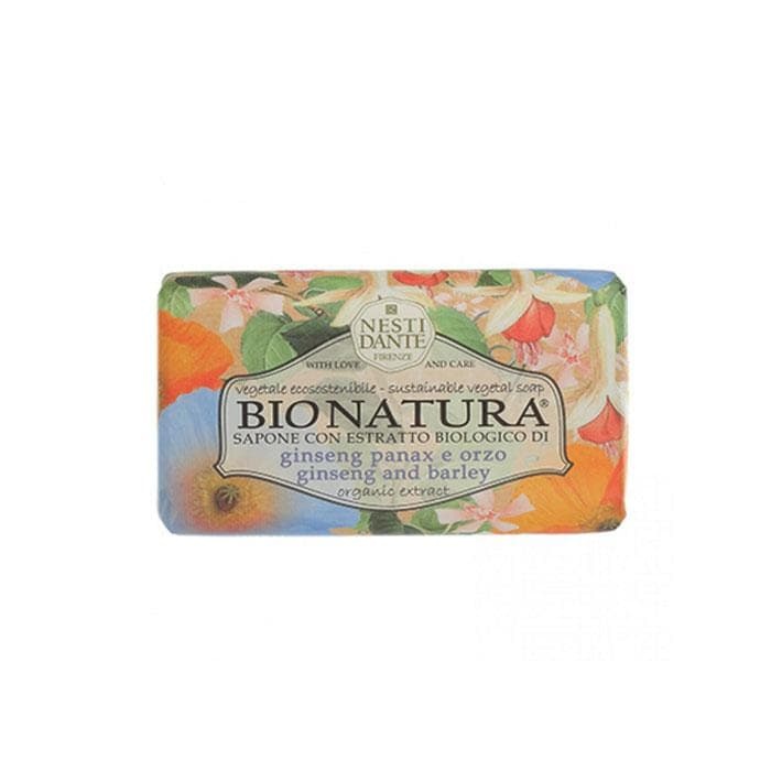НАТУРАЛЕН ТОНИЗИРАЩ САПУН С ЕКСТРАКТ ОТ ЖЕНШЕН И ЕЧЕМИК 250 гр. / NESTI DANTE BIO NATURA NATURAL SOAP WITH ORGANIC EXTRACT GINSENG &amp; BARLEY