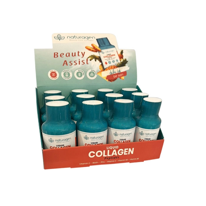 НАТУРАГЕН ТЕЛЕШКИ КОЛАГЕН С ВКУС АНАНАС флакон 60 мл 12 броя / NATURAGEN BOVINE COLLAGEN PINEAPPLE FLAVORED