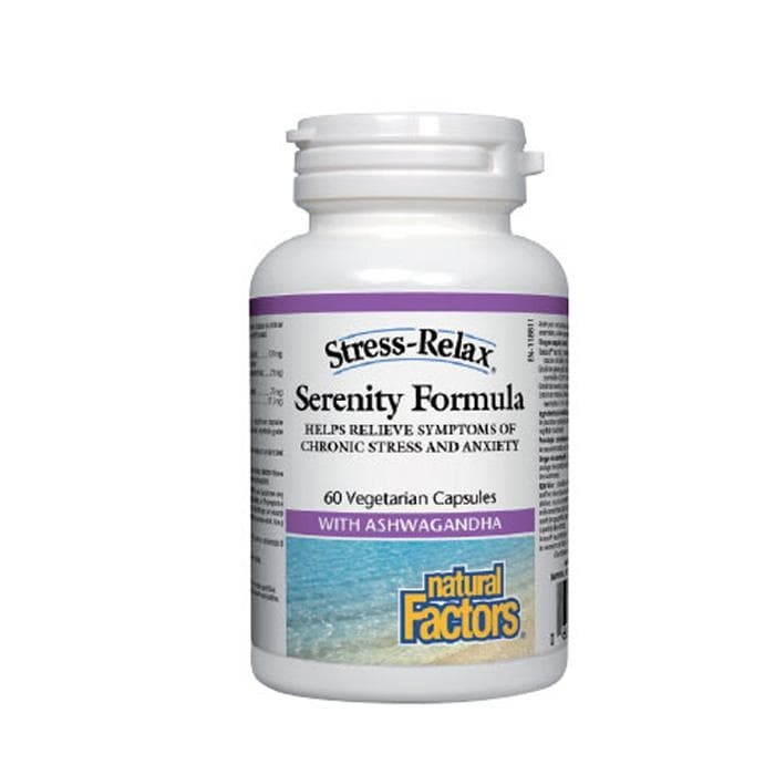 НАТУРАЛ ФАКТОРС АНТИСТРЕС ДОБРО НАСТРОЕНИЕ капсули 312,5 мг 60 броя / NATURAL FACTORS STRESS - RELAX SERENITY - FORMULA