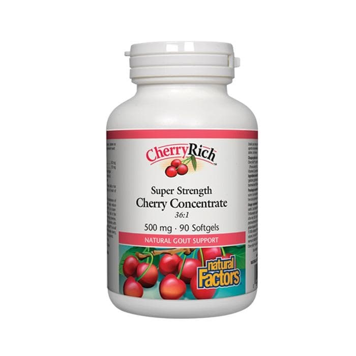 НАТУРАЛ ФАКТОРС ЧЕРЕША КОНЦЕНТРАТ капсули 500 мг 90 броя / NATURAL FACTORS CHERRY CONCENTRATE