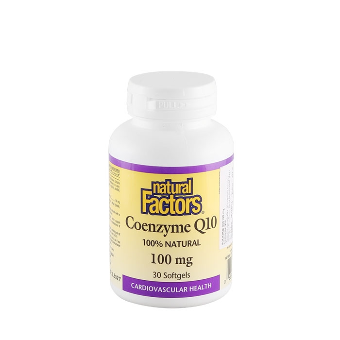 НАТУРАЛ ФАКТОРС КОЕНЗИМ Q10 капсули 100 мг 30 броя / NATURAL FACTORS COENZYME Q10