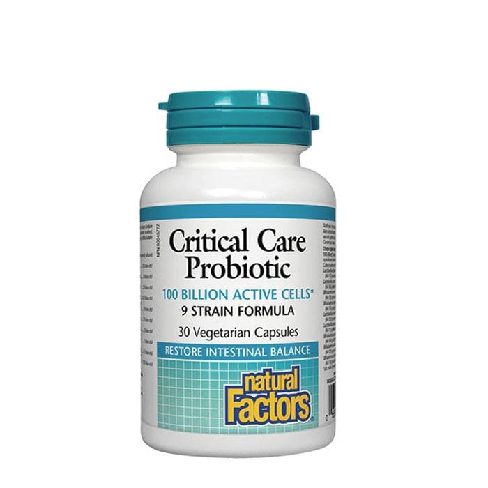 НАТУРАЛ ФАКТОРС КРИТИКЪЛ ПРОБИОТИК 9 ЩАМА капсули 30 броя / NATURAL FACTORS CRITICAL CARE PROBIOTIC