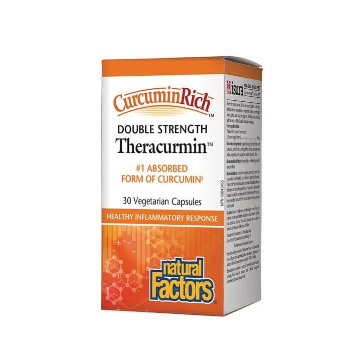 НАТУРАЛ ФАКТОРС КУРКУМИН РИЧ - ТЕРАКУРМИН капсули 60 мг 30 броя / NATURAL FACTORS DOUBLE STRENGTH THERACURCUMIN