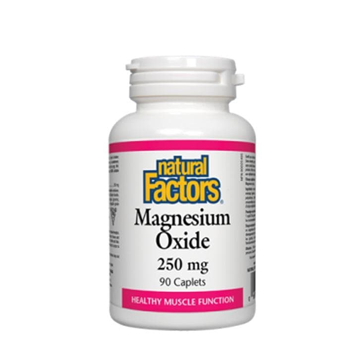 НАТУРАЛ ФАКТОРС МАГНЕЗИЙ ОКСИД таблетки 250 мг 90 броя / NATURAL FACTORS MAGNESIUM OXYDE