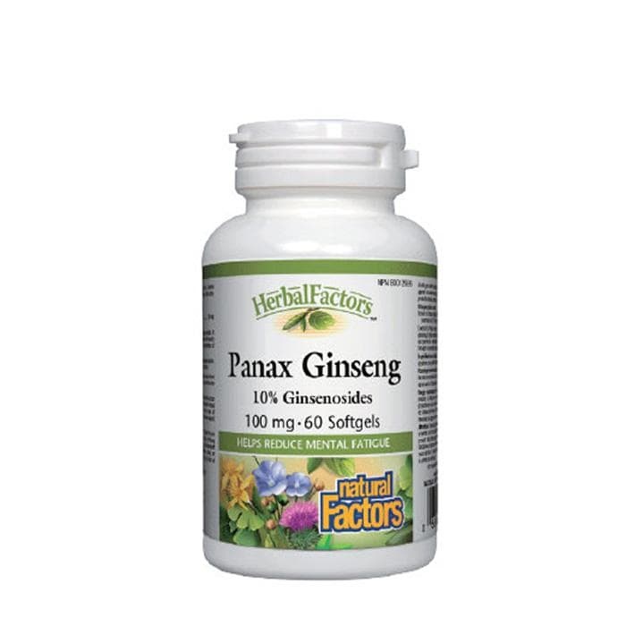 НАТУРАЛ ФАКТОРС КОРЕЙСКИ ЖЕНШЕН капсули 100 мг 60 броя / NATURAL FACTORS PANAX GINSENG