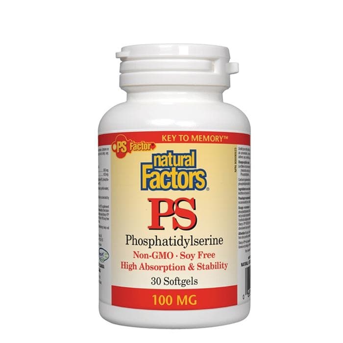 НАТУРАЛ ФАКТОРС ПИЕС-ФОСФАТИДИЛСЕРИН капсули 100 мг 30 броя / NATURAL FACTORS PS PHOSPHATIDYLSERINE