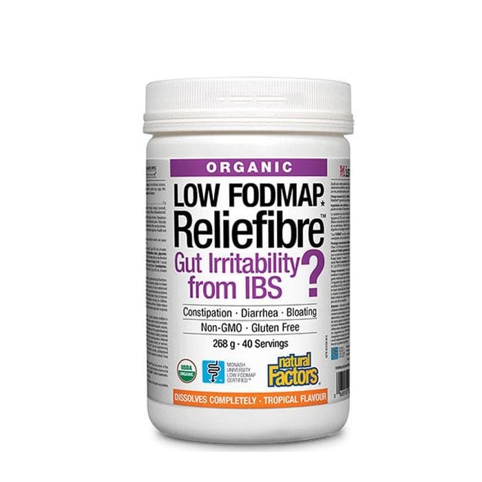 НАТУРАЛ ФАКТОРС РИЛИЙФИБРИ прах 268 г 40 дози / NATURAL FACTORS RELIEFIBRE powder