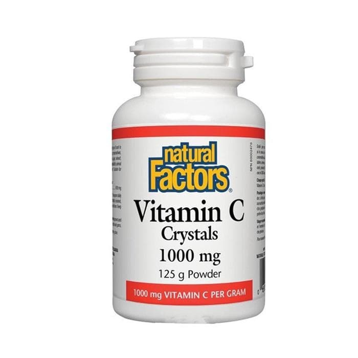 НАТУРАЛ ФАКТОРС ВИТАМИН C КРИСТАЛИ пудра 1000 мг 125 грама / NATURAL FACTORS VITAMIN C CRISTALS powder