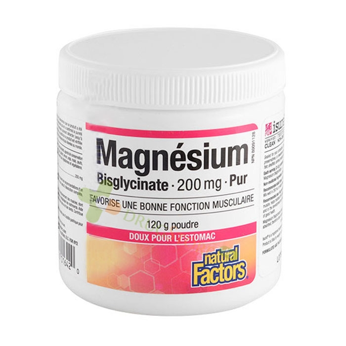 НАТУРАЛ ФАКТОРС МАГНЕЗИЙ БИСГЛИЦИНАТ прах 120 г / NATURAL FACTORS MAGNESIUM BISGLYCINATE