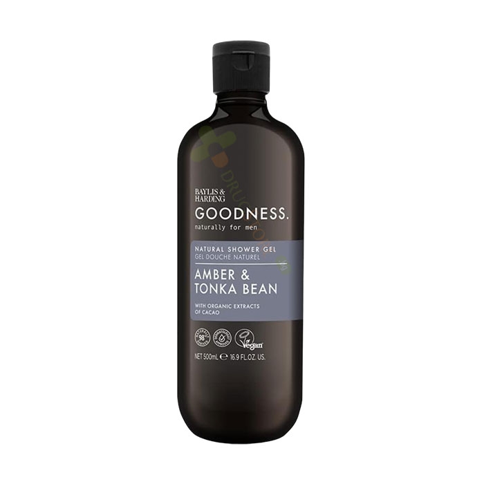 НАТУРАЛЕН ДУШ ГЕЛ ЗА МЪЖЕ С АМБЪР И БОБ ТОНКА 500 мл / BAYLISS &amp; HARDING NATURAL SHOWER GEL FOR MEN AMBER AND TONKA BEAN
