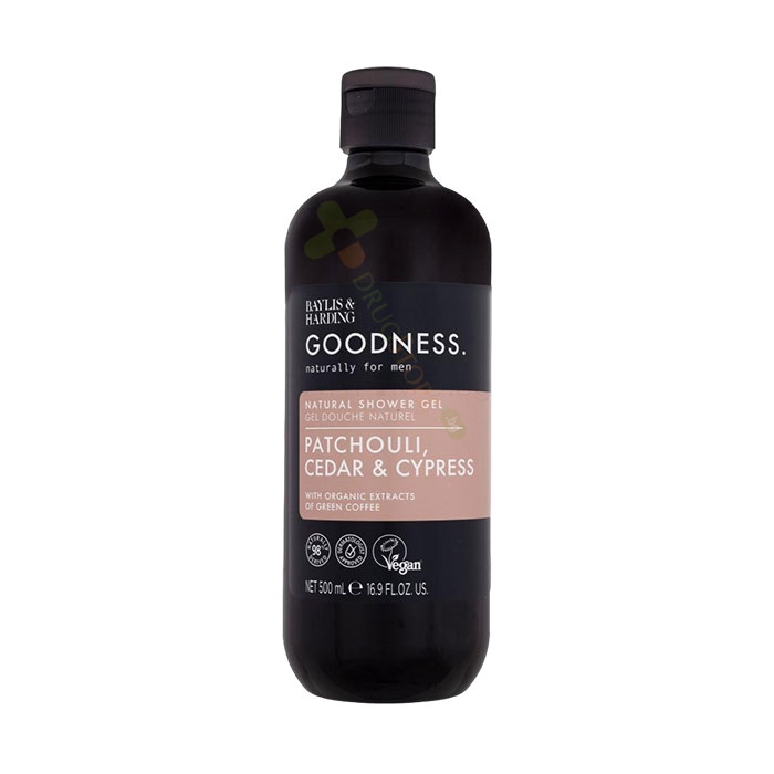 НАТУРАЛЕН ДУШ ГЕЛ ЗА МЪЖЕ С ПАЧУЛИ, КЕДЪР И КИПАРИС 500 мл / BAYLISS &amp; HARDING NATURAL SHOWER GEL FOR MEN PATCHOULI, CEDAR AND CYPRESS