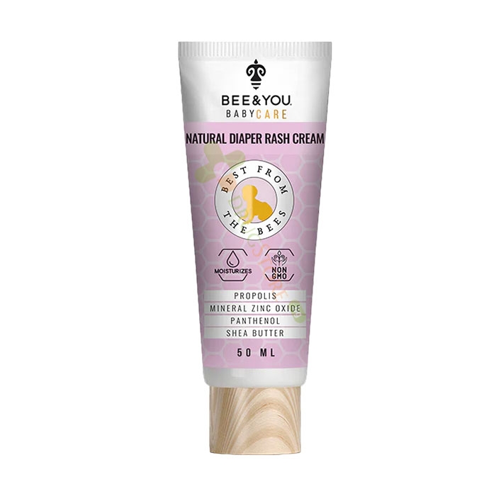 НАТУРАЛЕН КРЕМ ЗА ПОД БЕБЕШКИ ПЕЛЕНИ 50 мл / BEE &amp; YOU NATURAL DIAPER RASH CREAM