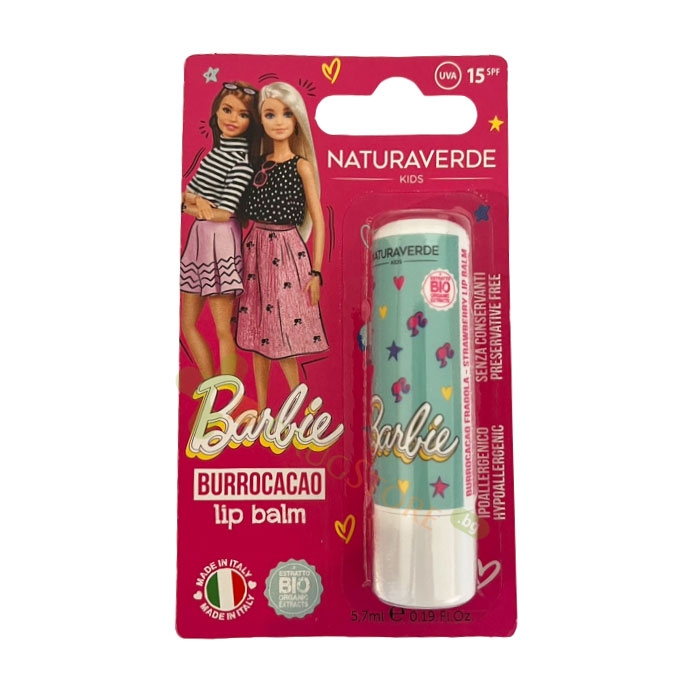 БАЛСАМ ЗА УСТНИ ЗА ДЕЦА BARBIE 5.7 мл / NATURAVERDE KIDS LIP BALM BARBIE 5.7