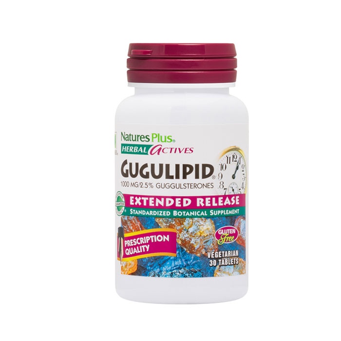 НЕЙЧЪРС ПЛЮС ХЕРБАЛ АКТИВС ГУГУЛИПИД таблетки 1000 мг. 30 броя / NATURES PLUS HERBAL ACTIVES GUGULIPID