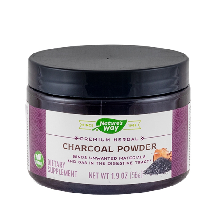 АКТИВЕН ВЪГЛЕН ОТ КОКОСОВ ОРЕХ прах 800 мг (56 г) / NATURE&#039;S WAY COCONUT CHARCOAL ACTIVATED