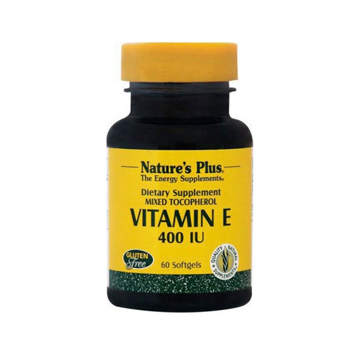 НЕЙЧЪР ПЛЮС ВИТАМИН Е дражета 400 IU 60 броя / NATURE&#039;S PLUS VITAMIN E 400 IU
