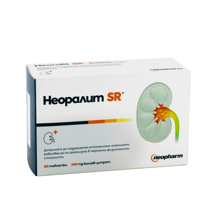 НЕОРАЛИТ SR таблетки 540 мг 60 броя / NEOPHARM NEORALIT SR