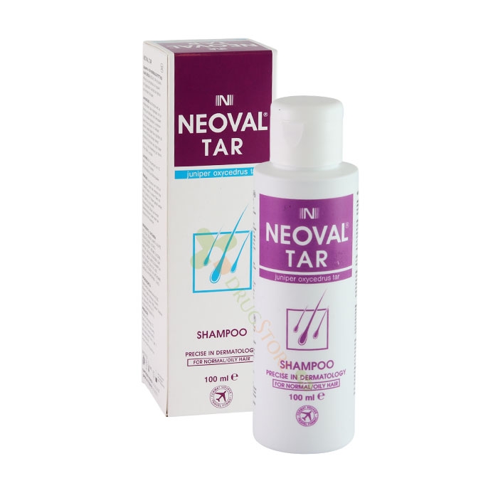 НЕОВАЛ ТАР ШАМПОАН ЗА НОРМАЛНА И МАЗНА КОСА 100 мл / BIOSHIELD NEOVAL TAR SHAMPOO