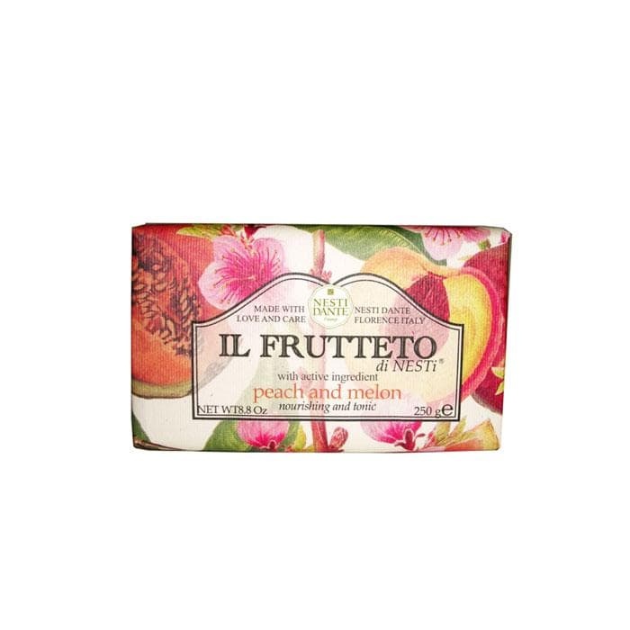 НАТУРАЛЕН ХИДРАТИРАЩ САПУН С ПРАСКОВА И ПЪПЕШ 250 гр. / NESTI DANTE IL FRUTTETO NATURAL SOAP PEACH &amp; MELON