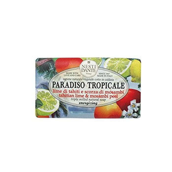 НАТУРАЛЕН САПУН ТРОПИЧЕСКИ РАЙ С ЛАЙМ И МОЗАМБИ 250 гр. / NESTI DANTE PARADISO TROPICALE NATURAL SOAP TAHITIAN LIME &amp; MOSAMBI PEEL