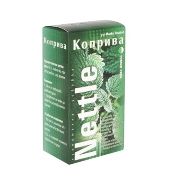 КОПРИВА таблетки 120 броя ТОШКОВ / TOMIL HERB NETTLE