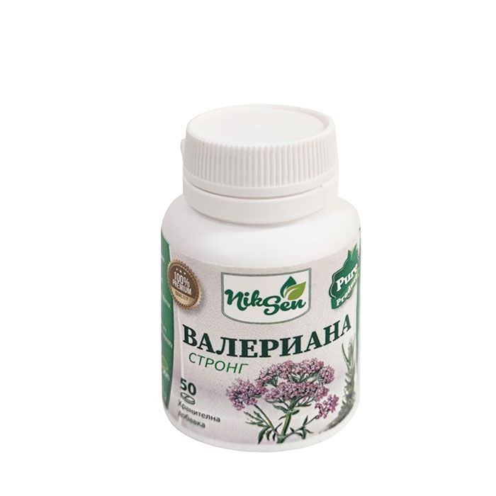 НИКСЕН ВАЛЕРИАНА СТРОНГ таблетки 50 броя / NIKSEN VALERIANA STRONG