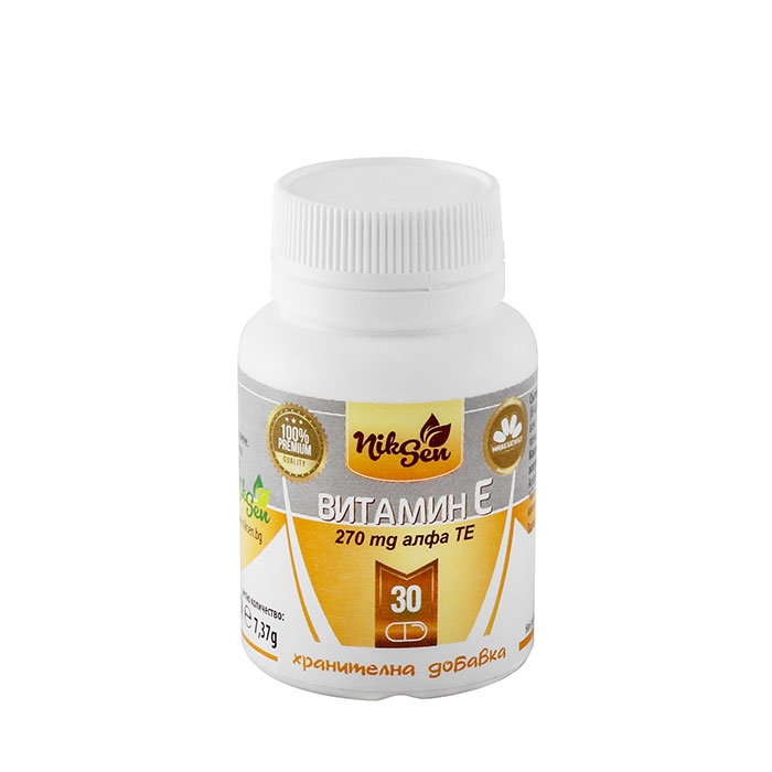 НИКСЕН ВИТАМИН E таблетки 270 мг 30 броя / NIKSEN VITAMIN E