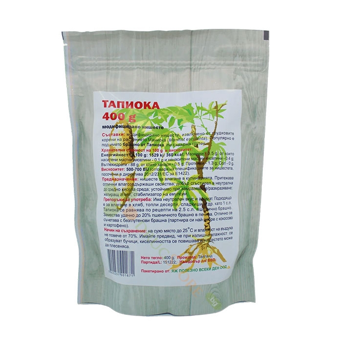 НИШЕСТЕ ОТ ТАПИОКА 400 г / EAT HEALTHY TAPIOCA STARCH