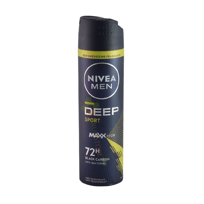 НИВЕА ДЕЗОДОРАНТ ДИЙП СПОРТ 72 ч ЗА МЪЖЕ 150 мл / NIVEA MEN DEEP SPORT 72 h