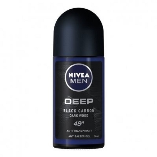 НИВЕА РОЛ ОН ДИЙП КАРБОН ДАРК УУД ЗА МЪЖЕ 50 мл. / NIVEA MAN DEEP BLACK CARBON DARK WOOD