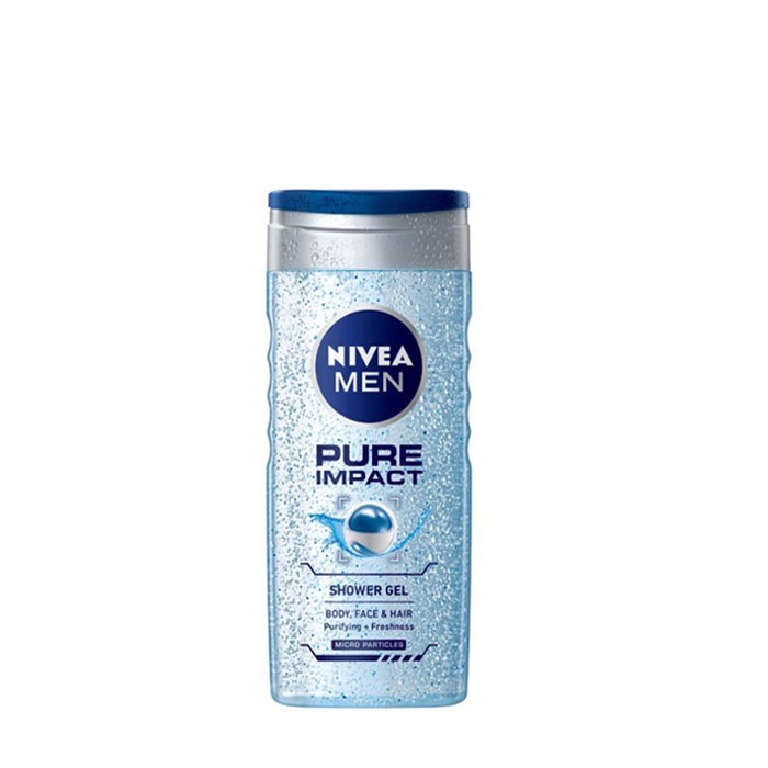 НИВЕА ДУШ ГЕЛ ПЮР ИМПАКТ ЗА МЪЖЕ 250 мл. / NIVEA SHOWER GEL PURE IMPACT