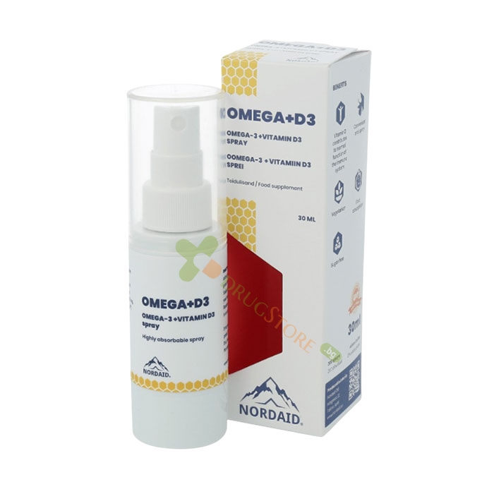 НОРДЕЙД ОМЕГА-3 + ВИТАМИН D3 спрей за уста 30 мл / NORDAID OMEGA-3 + VITAMIN D3 oral spray