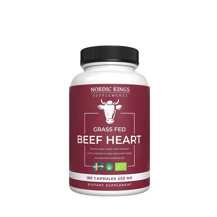 НОРДИК КИНГС ТЕЛЕШКО СЪРЦЕ капсули 180 броя / NORDIC KINGS GRASS FED BEEF HEART