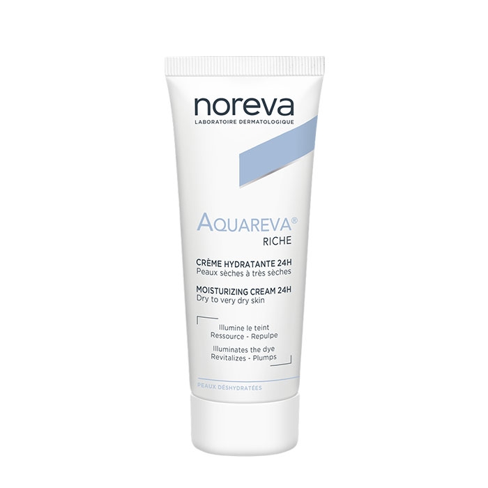БОГАТ ХИДРАТИРАЩ КРЕМ ЗА СУХА КОЖА 24 ЧАСА 40 мл / NOREVA AQUAREVA RICH MOISTRURIZING CREAM 24H