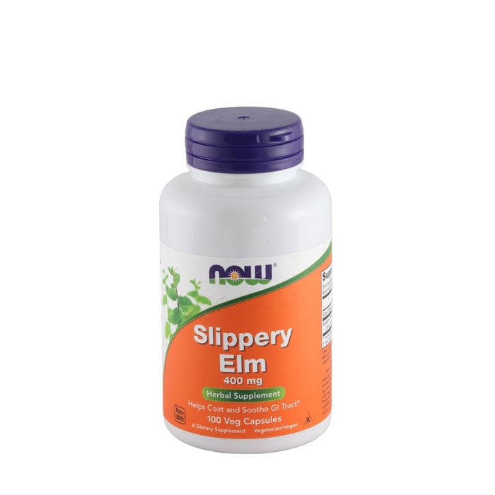 НАУ ФУДС ХЛЪЗГАВ БРЯСТ капсули 400 мг 100 броя / NOW FOODS SLIPPERY ELM