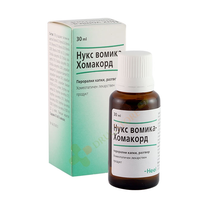 НУКС ВОМИКА - ХОМАКОРД перорални капки 30 мл / HEEL NUX VOMICA - HOMACCORD