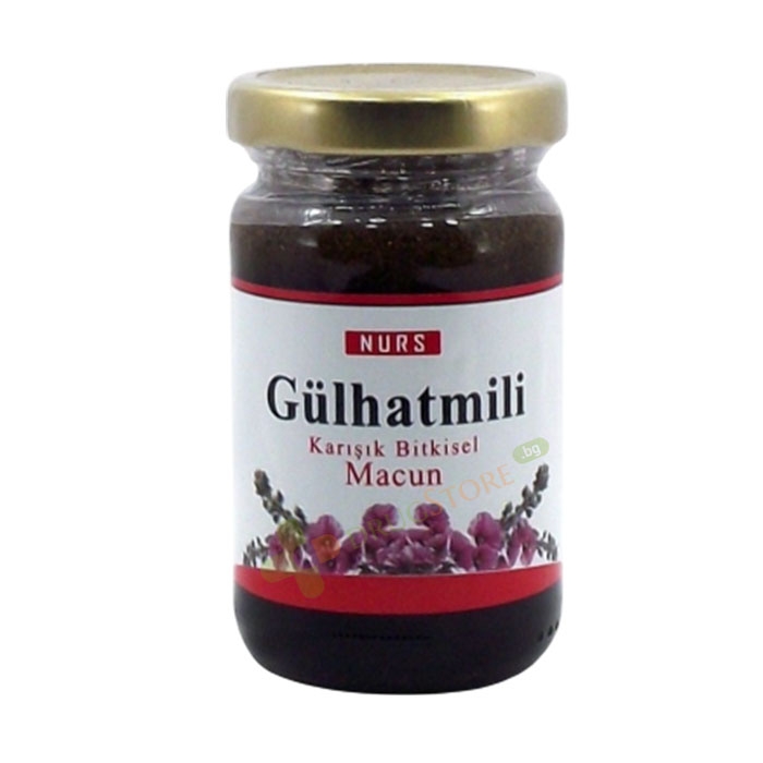 НУРС БИЛКОВА ПАСТА С ПЧЕЛЕН МЕД И ЦВЯТ ОТ РУЖА 120 г / NURS HERBAL PASTE WITH HONEY AND HOLLYHOCK FLOWER