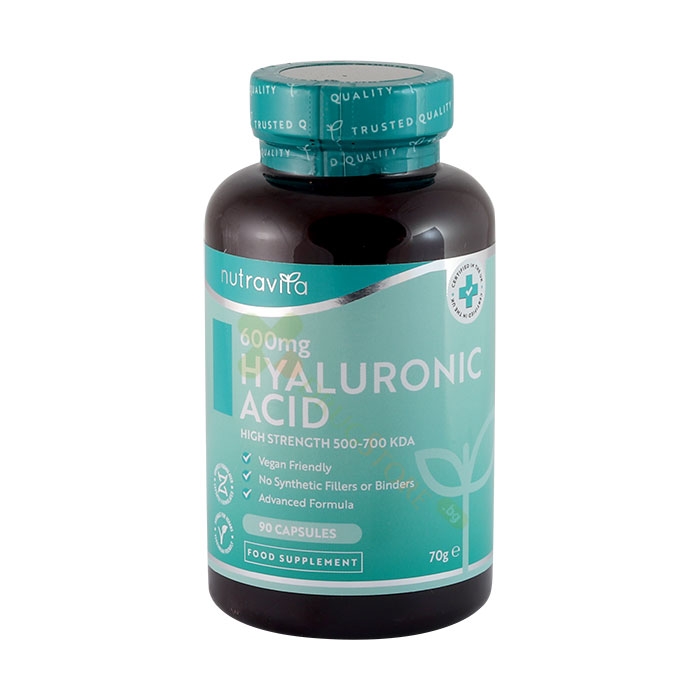 НУТРАВИТА ХИАЛУРОНОВА КИСЕЛИНА 600 мг капсули 90 броя / NUTRAVITA HYALURONIC ACID