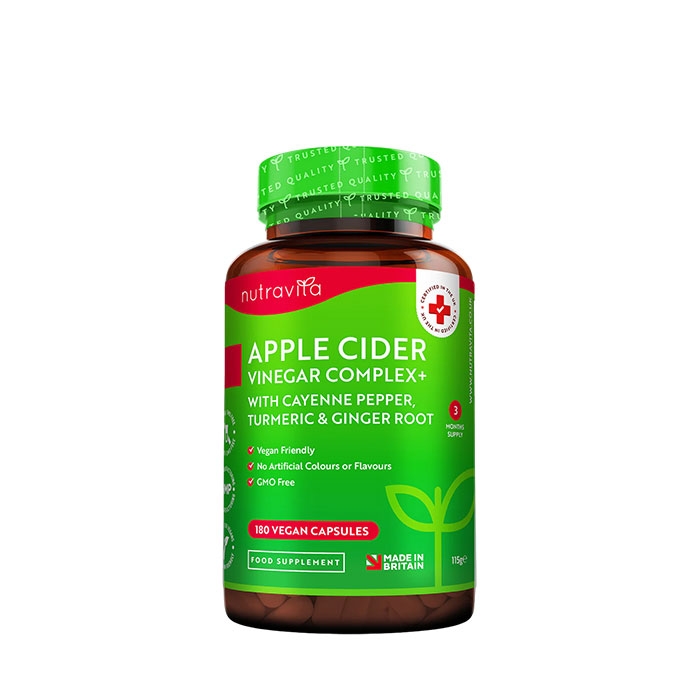 НУТРАВИТА ЯБЪЛКОВ ОЦЕТ капсули 180 броя / NUTRAVITA APPLE CIDER VINEGAR