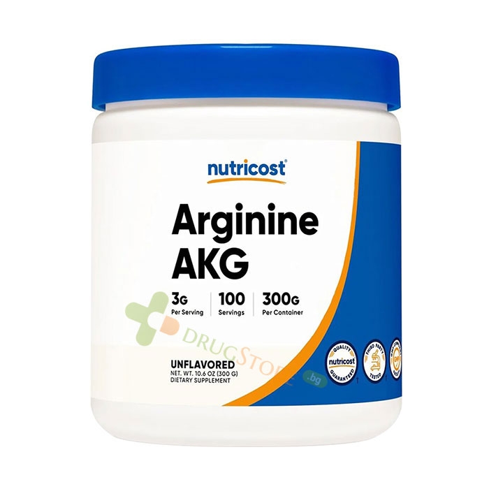 АРГИНИН AKG прах 300 г / NUTRICOST ARGININE AKG
