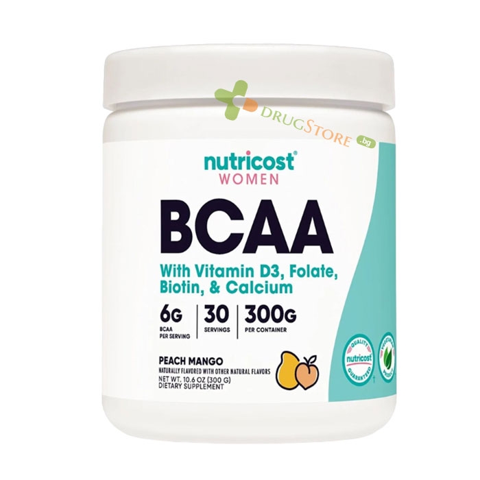 BCAA ЗА ЖЕНИ прах с вкус на манго 300 г / NUTRICOST BCAA WOMEN powder