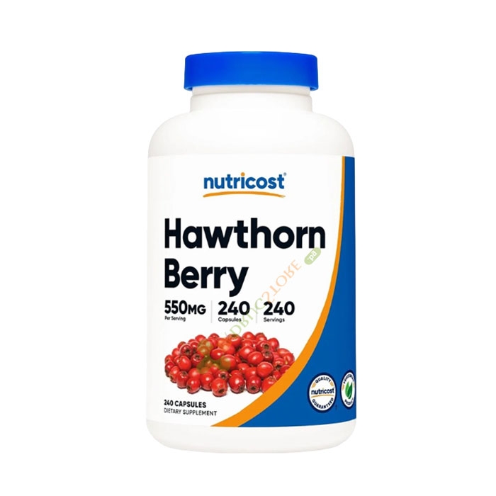 ГЛОГ ПЛОД капсули 550 мг 240 броя / NUTRICOST HAWTHORN BERRY