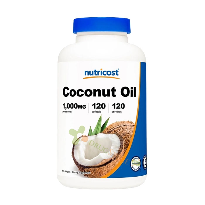 КОКОСОВО МАСЛО капсули 1000 мг 120 броя / NUTRICOST COCONUT OIL