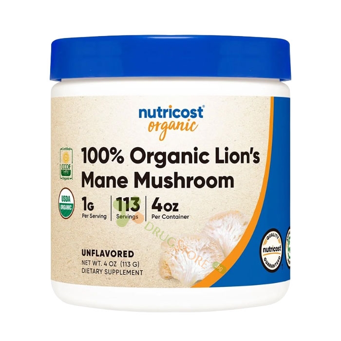 ЛЪВСКА ГРИВА прах 113 г / NUTRICOST LION&#039;S MANE powder