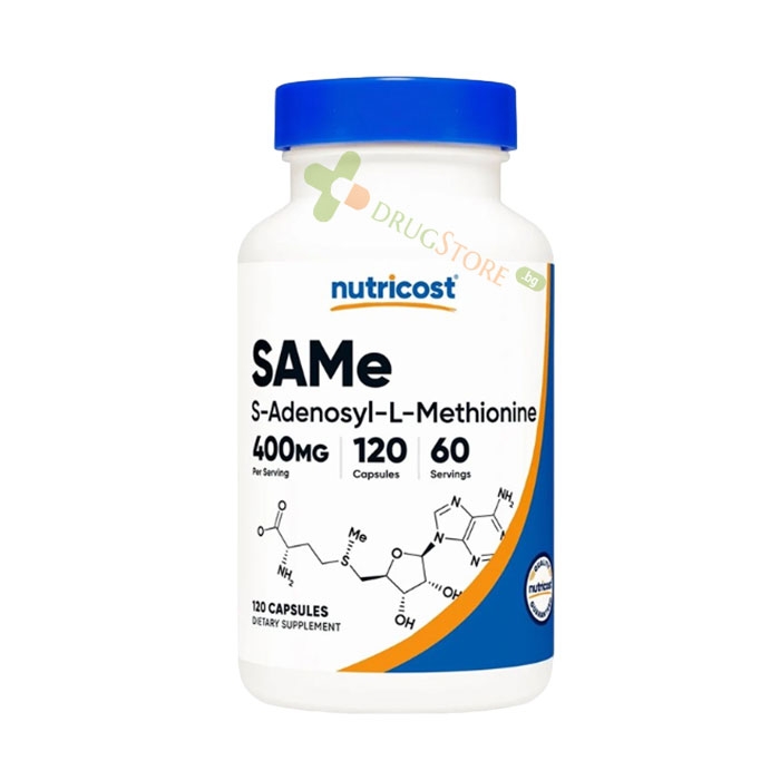 SAM-E АДЕНОЗИЛМЕТИОНИН капсули 200 мг 120 броя / NUTRICOST SAM-E